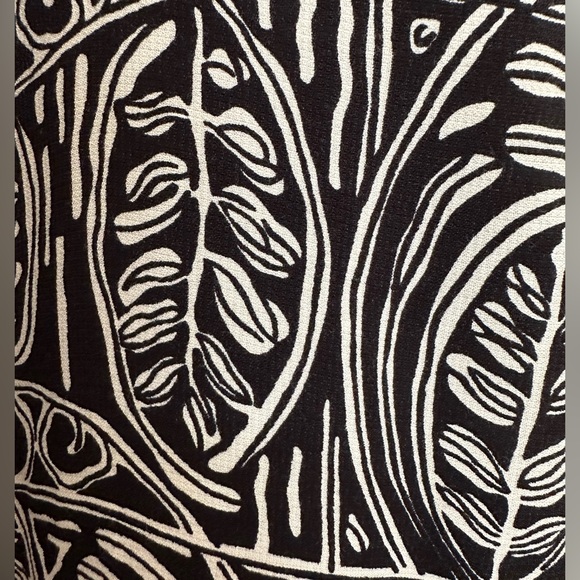 Loft Black and White Print Wide Leg Pants Size 12 - Picture 5 of 10